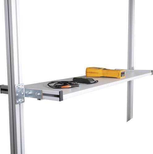 Manuflex LZ8782.7035 ESD-Gerätebrücke für CANTOLAB Arbeitstische mit Tischbreite 1200 mm, Farbe: Grau, B/T/H: 103,8 x 50,0 x 2,5 cm - Bild 1
