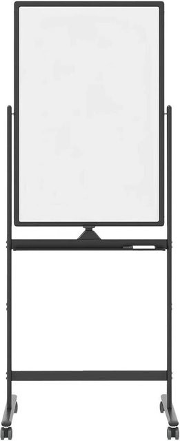 Costway Mobiles Doppelseitiges Whiteboard mit Rollen Schwarz B: 90 cm, H: 60 cm - Bild 1