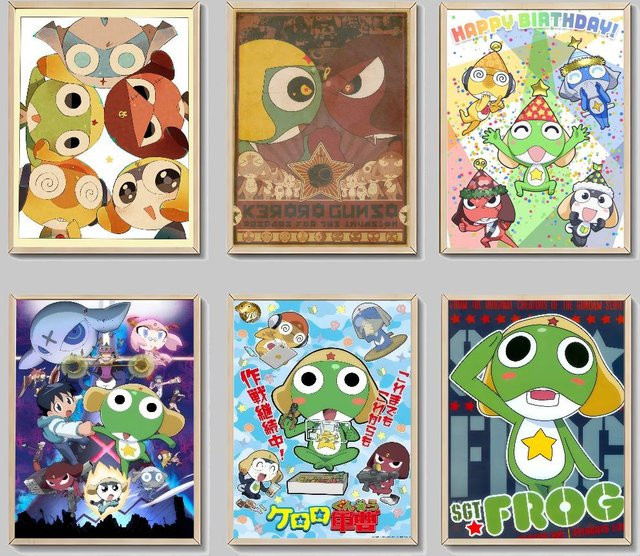 Kayou Keroro Gunsou Frosch Anime Aufkleber für DIY Raumdekoration in Multicolour - Bild 1