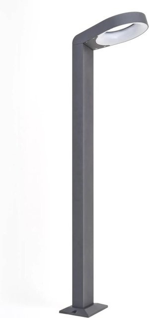 Lucande LED Außenleuchte Jarka Pollerleuchte aus Aluminium in Alu-Grau, IP54, Modern - Bild 1