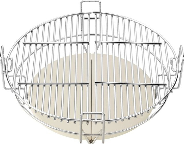 Grillrost Marwin M für Kamado Grill aus Edelstahl in Silber, Durchmesser: 39 cm, Höhe: 14 cm - Bild 1