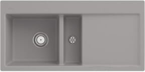 Villeroy & Boch Subway 60 Flat Küchenspüle aus Keramik, flächenbündig, links, Farbe Fossil - Bild 1