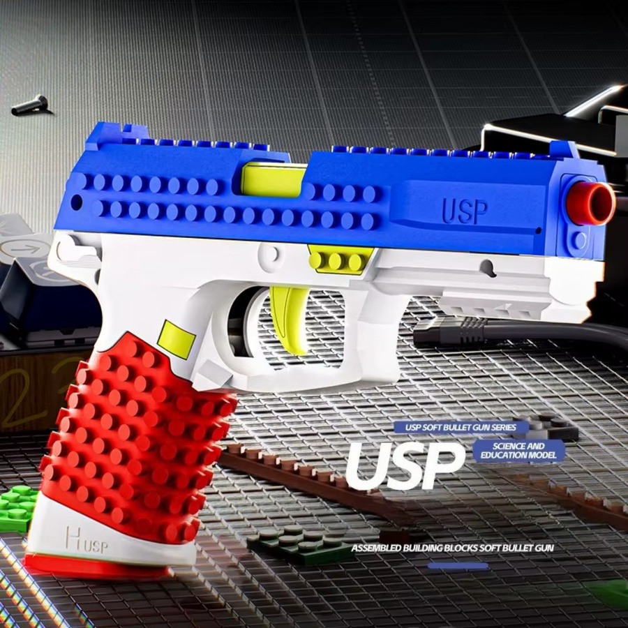 CTMA USP Soft Bullet Gun, Spielzeug, Schaumstoff, Rot, Gelb, Bunt / Mehrfarbig - Bild 2