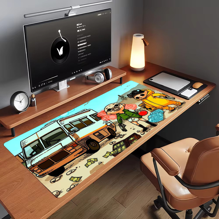 TV B-Breaking B-Bad Mauspad in Multicolour, rutschfeste Schreibtischunterlage aus Gummi für PC und Laptop - Bild 5