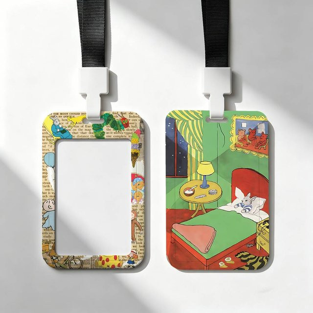 G-Goodnight Moon Kartenhalter mit Umhängeband, Anhänger, Unisex, Multicolour, Plastic - Bild 1