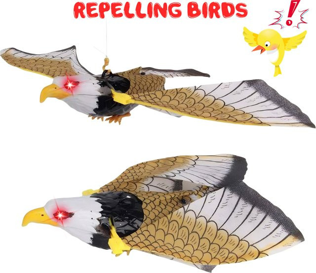 ATUOTIN Vogelschreck Hängender Adler als Vogelattrappe für den Außenbereich in Mehrfarbig - Bild 1