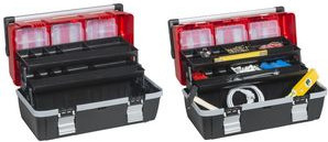Allit Werkzeugkoffer McPlus Alu rot/schwarz aus Polypropylen und Aluminium, B/H/L: 26 x 27 x 56 cm - Bild 1