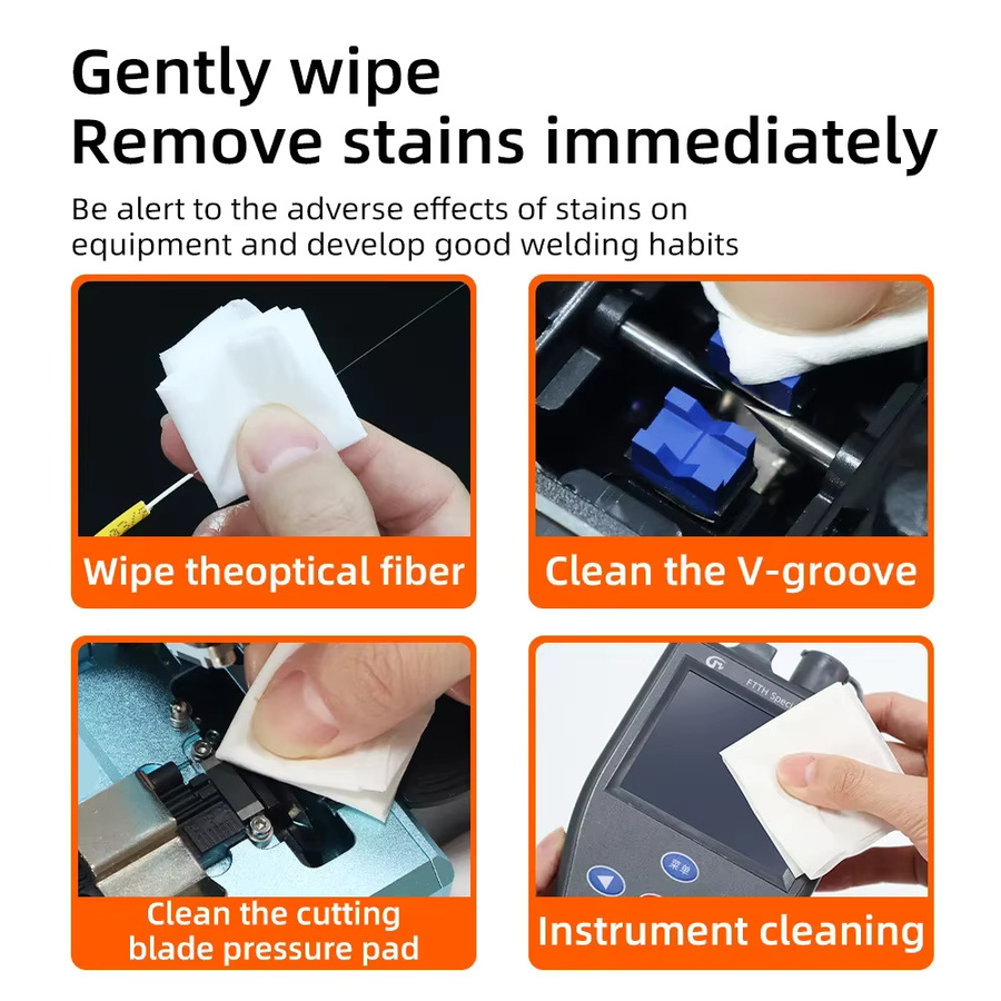 Natalink Optic Fiber Cleaning Paper KIMTECH Staubfreie Reinigungstücher für Glasfaserreinigung in der Box, Weiß - Bild 2