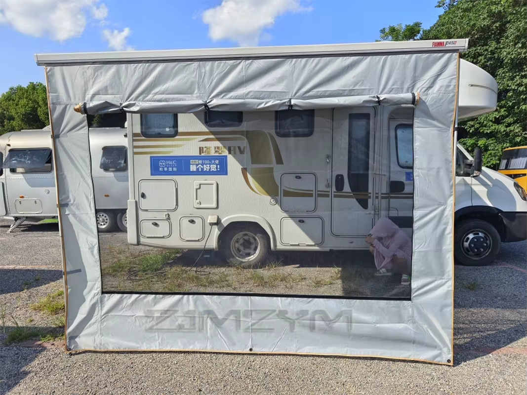 Seitliche Markise aus Oxford-Polyester als RV-Erweiterungs-Seitenüberdachung mit UV-Schutz für Wohnwagen und Wohnmobile - Bild 3