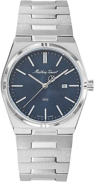 Mathey-Tissot Damenuhr, Edelstahl, Quarz, blau - Bild 1