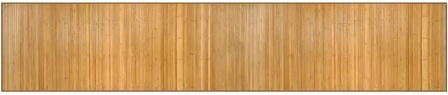 vidaXL Teppich Rechteckig Beige Natur Bambus und Polypropylen B/T: 80 x 400 cm - Bild 1