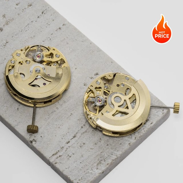 CAOWTAN Uhrwerk, Automatik, 27 mm, Messing, Gold, Rubin, Zubehör - Bild 1