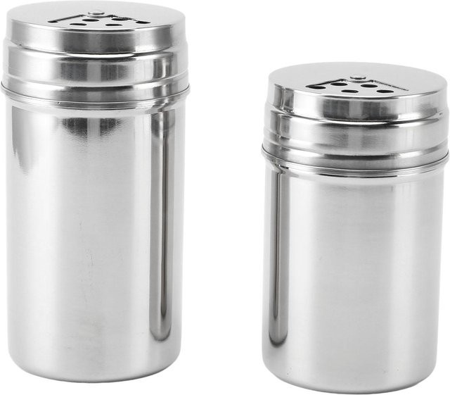 CosyHome Gewürzstreuer aus Edelstahl in Silber mit verstellbaren Ausgießlöchern und Schraubverschluss - Bild 1