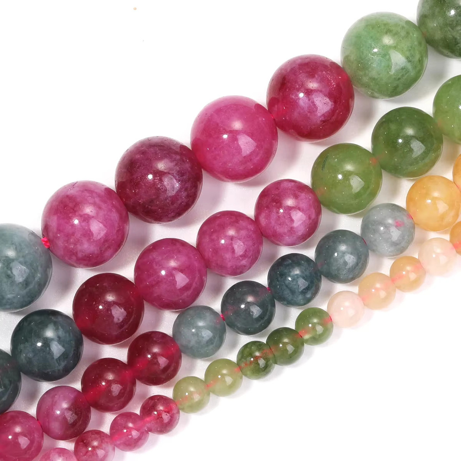 SANSWL Perlen Regenbogen Turmalin, Bunt, Unisex - Bild 4