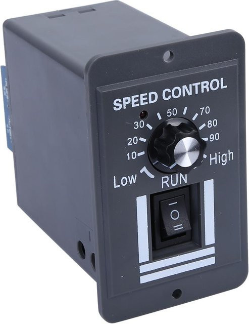 Einstellbarer DC-Motorregler mit Schalterregler für CW und CCW, 12V-60V, 10A, Schwarz - Bild 1
