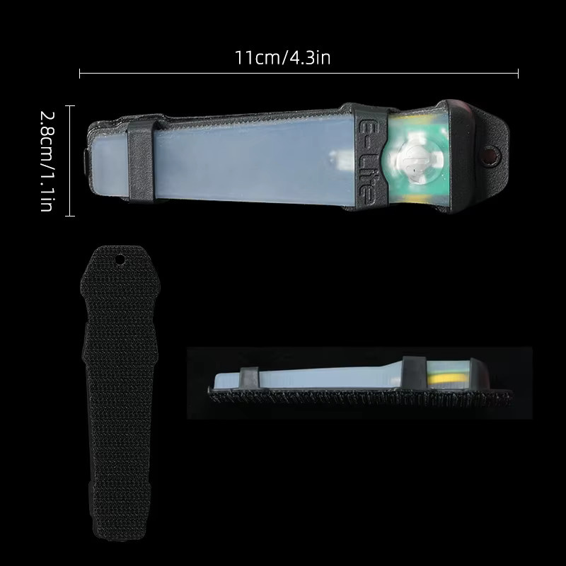 BOOIU Taktisches FMA Signal-Blinklicht für Outdoor und Survival, Wasserdicht, Mehrfarbig - Bild 4