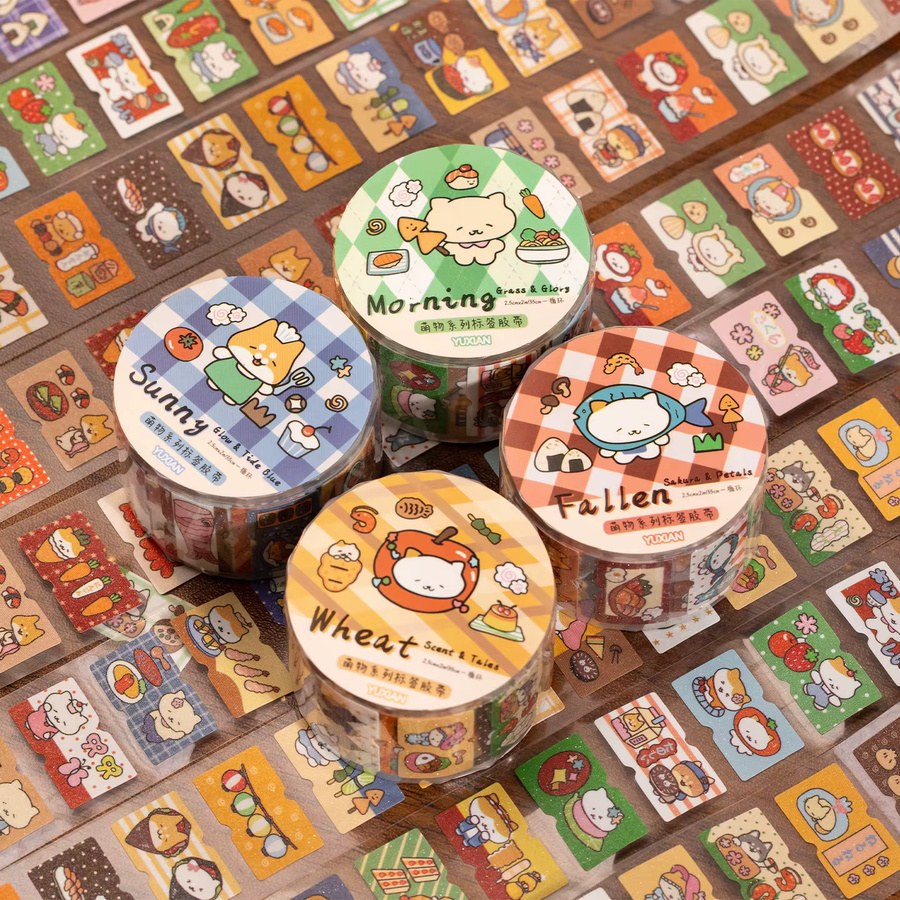 Showa Washi Tape Multicolour DIY Journal Masking Tape für Scrapbooking und Schreibwaren - Bild 1