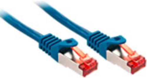 Lindy RJ45 Patchkabel CAT 6 S/FTP Ethernet LAN Blau, Länge: 3,00 m - Bild 1