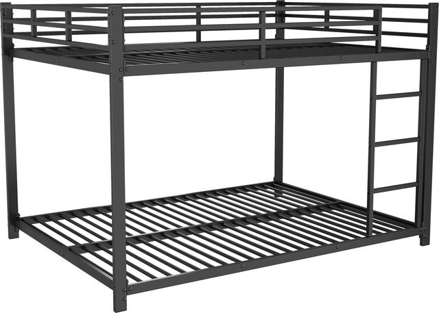 okwish Etagenbett aus Metall für Kinder in Schwarz ohne Matratze B/T/H: 140 x 200 x 144,5 cm - Bild 1