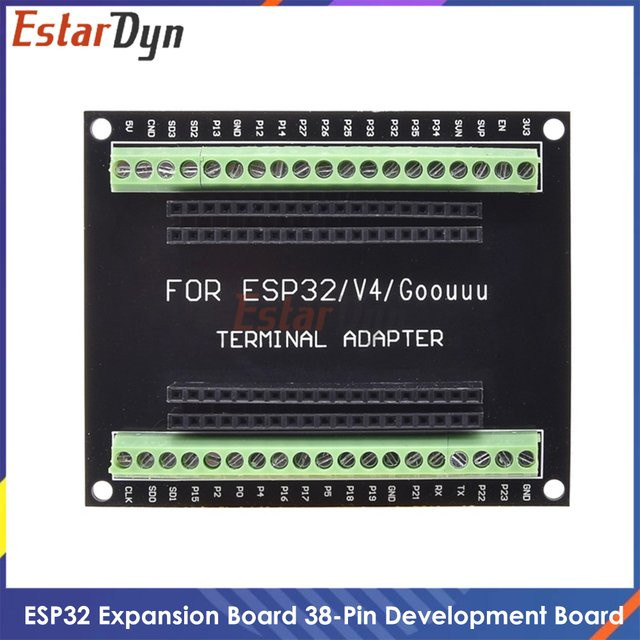 Estardyn ESP32-Erweiterungsplatine NodeMCU-32S Lua 38-poliges GPIO-Modul in Schwarz - Bild 1
