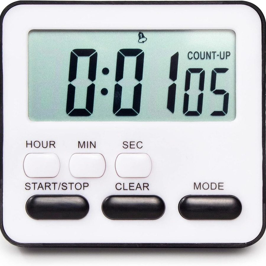 Happypilot Digitaler Küchentimer in Schwarz mit Count Down und Count Up Funktion als Wecker und Time Manager für Küche und Schlafzimmer - Bild 2