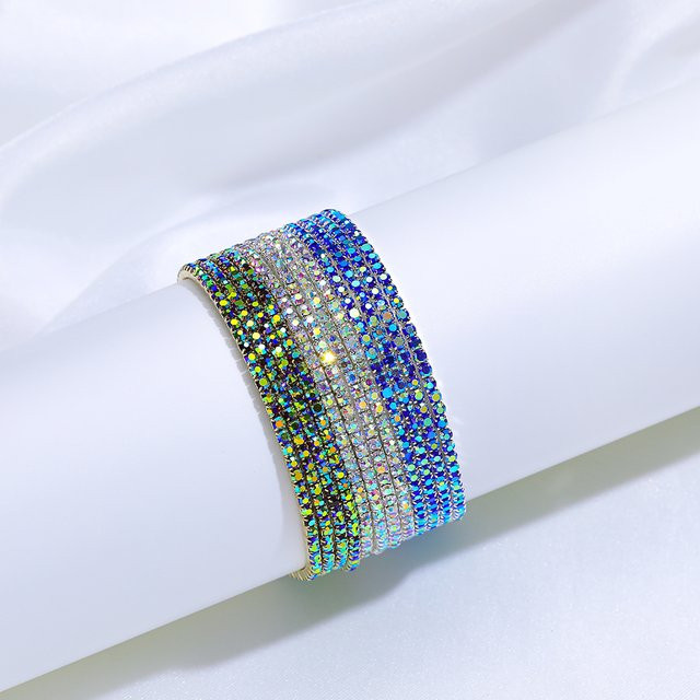 Lina Jw Armband, Bunte Glas Kristall, Elastisch, Damen - Bild 1