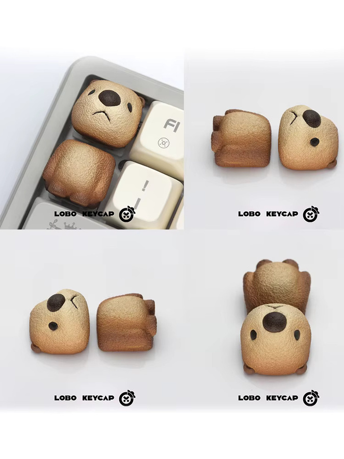 TOPTOY Party Tiere Harz Tastenkappen für mechanische Tastaturen, personalisierte Up und Down Pfeiltasten, niedliche Tastatur Dekoration als Geschenk - Bild 3