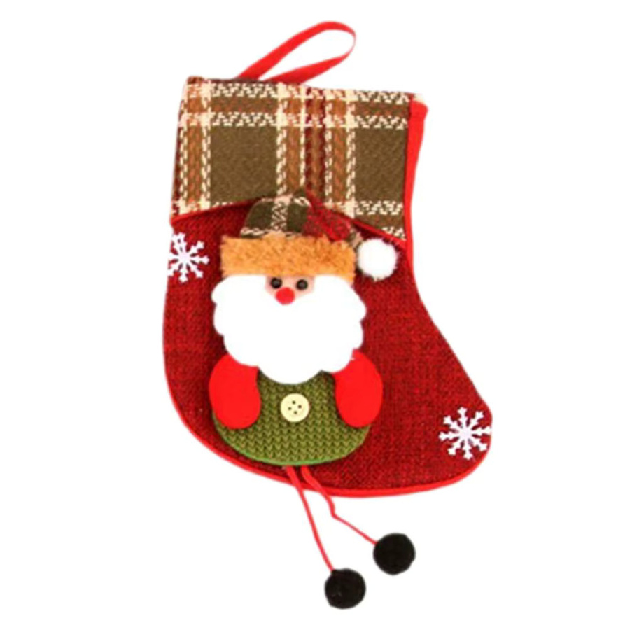 Weihnachtssocken und Geschenktüten mit Motiven von Weihnachtsmann, Schneemann oder Elch in Rot - Bild 6