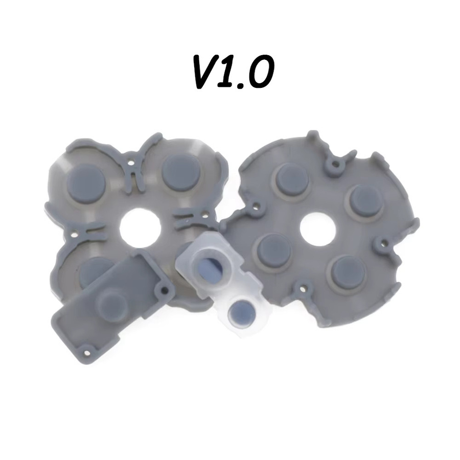 TingDong Ersatz-Reparaturset für PS5 V1.0 V2.0 V3.0 Controller mit leitfähigen Gummi-Tastenmembran-Pads in Grau - Bild 2