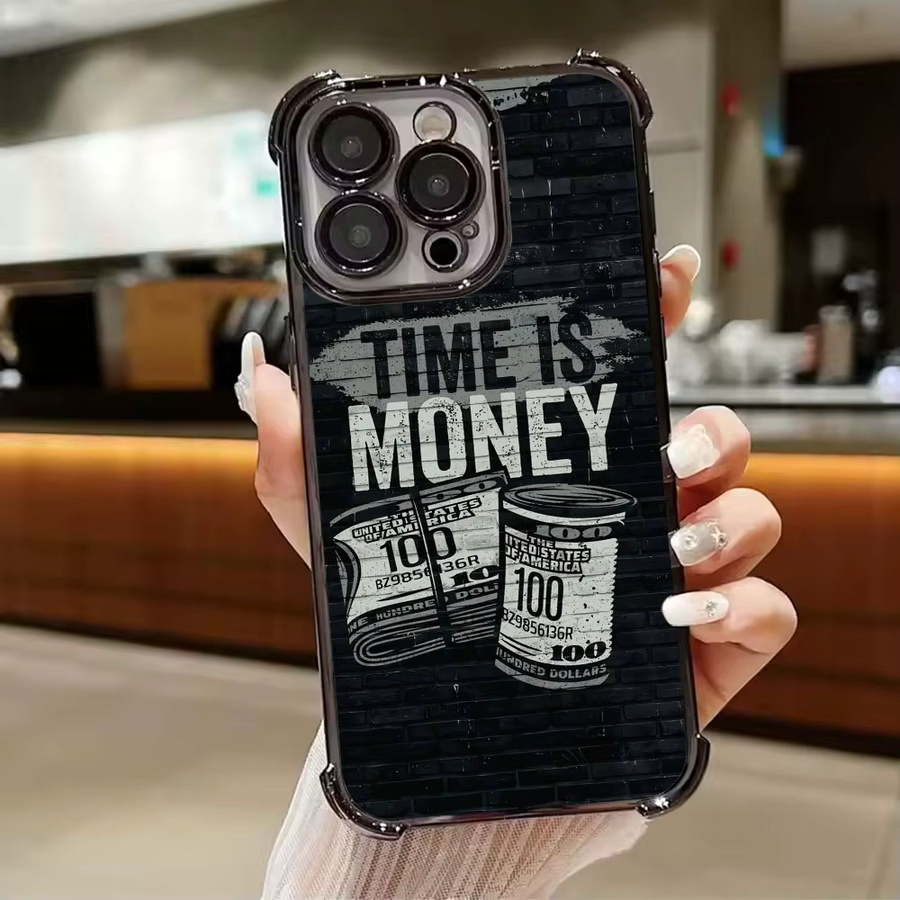 Stoßfeste Handyhülle Dollar Time is Money für Xiaomi 15T 14T 13 Pro 15 F8 Ultra Poco X7 F7 Pro 5G X5 X6 F5 M7 in Schwarz und Transparent - Bild 3