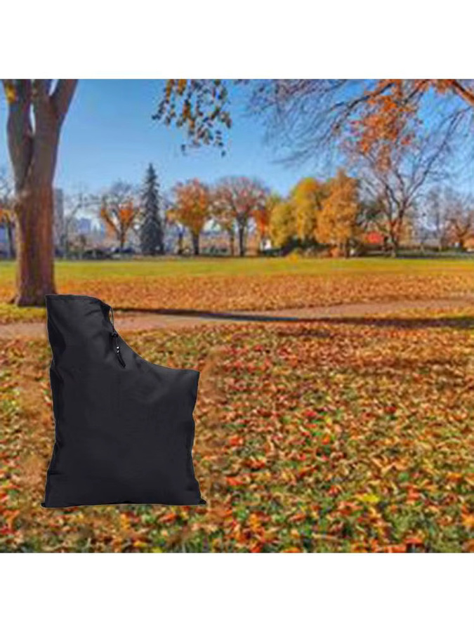 LEENKEA Laubbläser Sammeltasche aus 420D Material in Schwarz für die Gartenreinigung - Bild 5