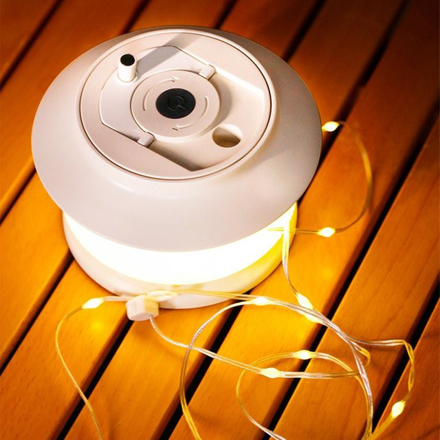 Feimefeiyou Outdoor Camping String Light mit Stern-Motiv, wasserdicht und tragbar, warmweiß, Farbe: Weiß - Bild 1