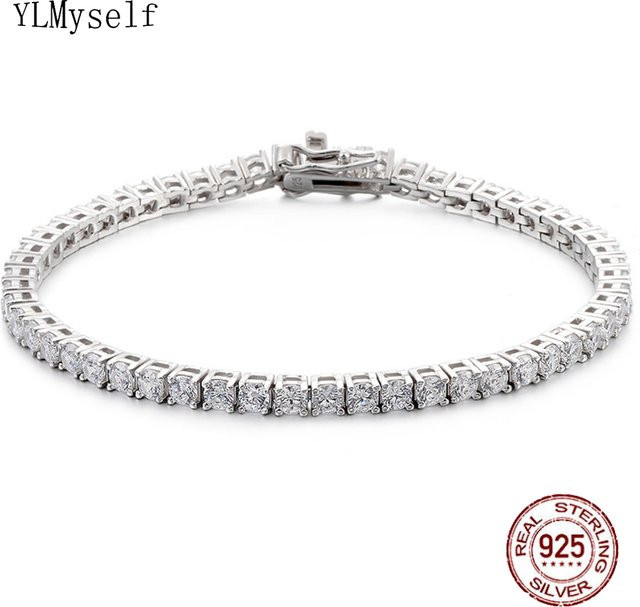YLMyself Tennis-Armband, 925 Silber, Zirkonia, Damen - Bild 1
