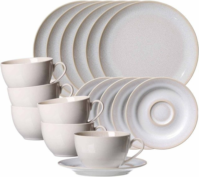 Ritzenhoff & Breker Kaffeeservice Laredo 18-teilig aus Keramik in Beige und Weiß - Bild 1