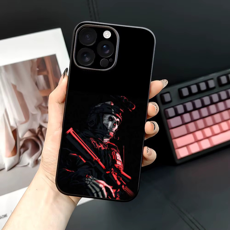 Handyhülle Call of Duty Style für Apple iPhone 17, 16 und 15 ProMax in Schwarz mit Satin-Glanz-Finish - Bild 4