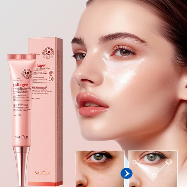 SADOER Kollagen Anti-Falten Augencreme, Reife Haut, Unisex - Bild 1
