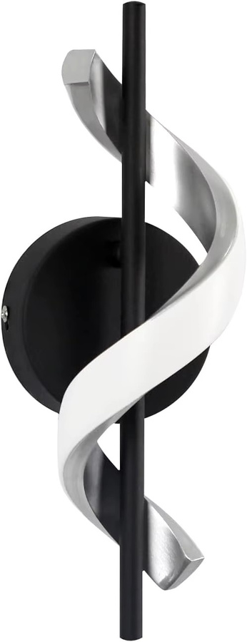 Moderne LED Wandleuchte in Schwarz mit Up-Down-Lichtfunktion für Flur, Schlafzimmer und Wohnzimmer, Warmweiß 3000K - Bild 4