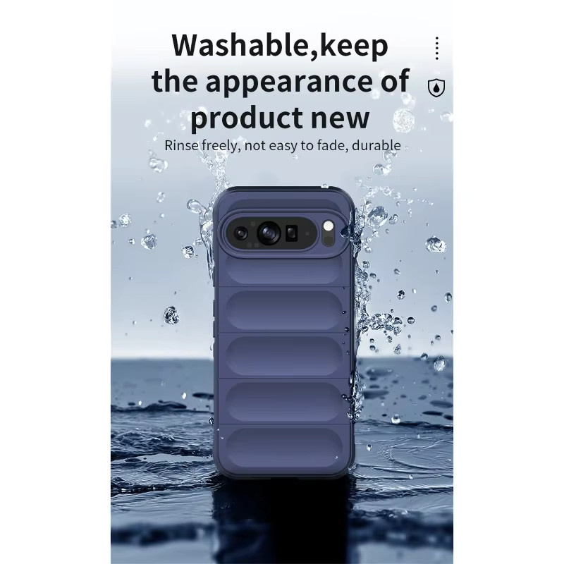 Stoßfeste Silikon Handyhülle für Google Pixel 9 Pro XL 8 7 6 Pro A 5G in Purple mit mattem Hautgefühl - Bild 3