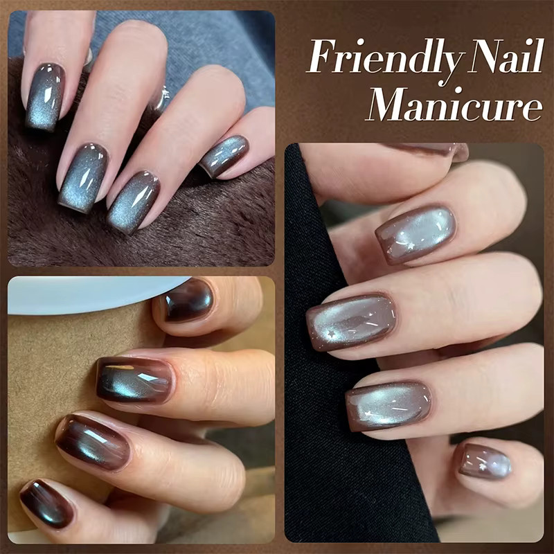 BORN PRETTY Mint Chocolate Gel-Nagellack, 10 ml, Schimmernd - Bild 5