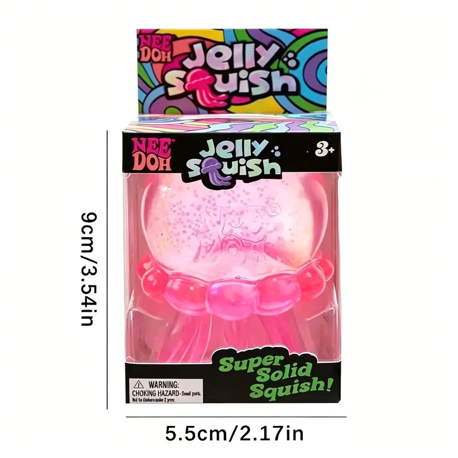 Schylling Nee Doh Quallen- & Würfel-Squish-Spielzeug, blue - Bild 2