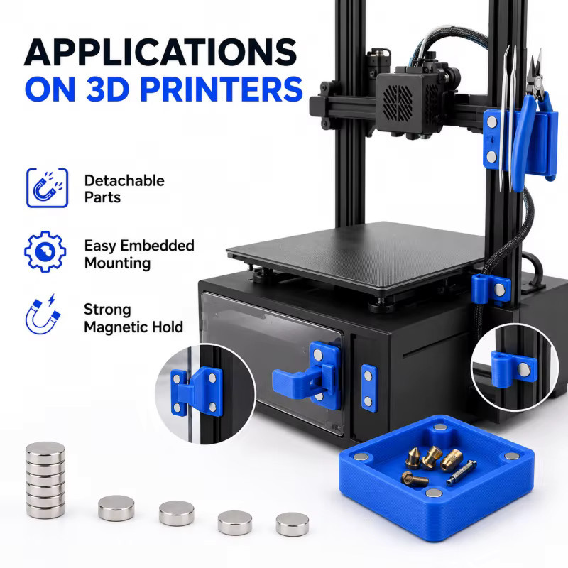3D-Druckwerkzeug-Set mit Neodym-Magnetscheiben in 10 Größen für Bambu Lab FDM-Drucker - Bild 2