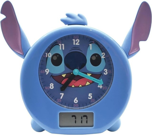 Lilo & Stitch Kinderwecker mit Nachtlicht in Blau - Bild 1