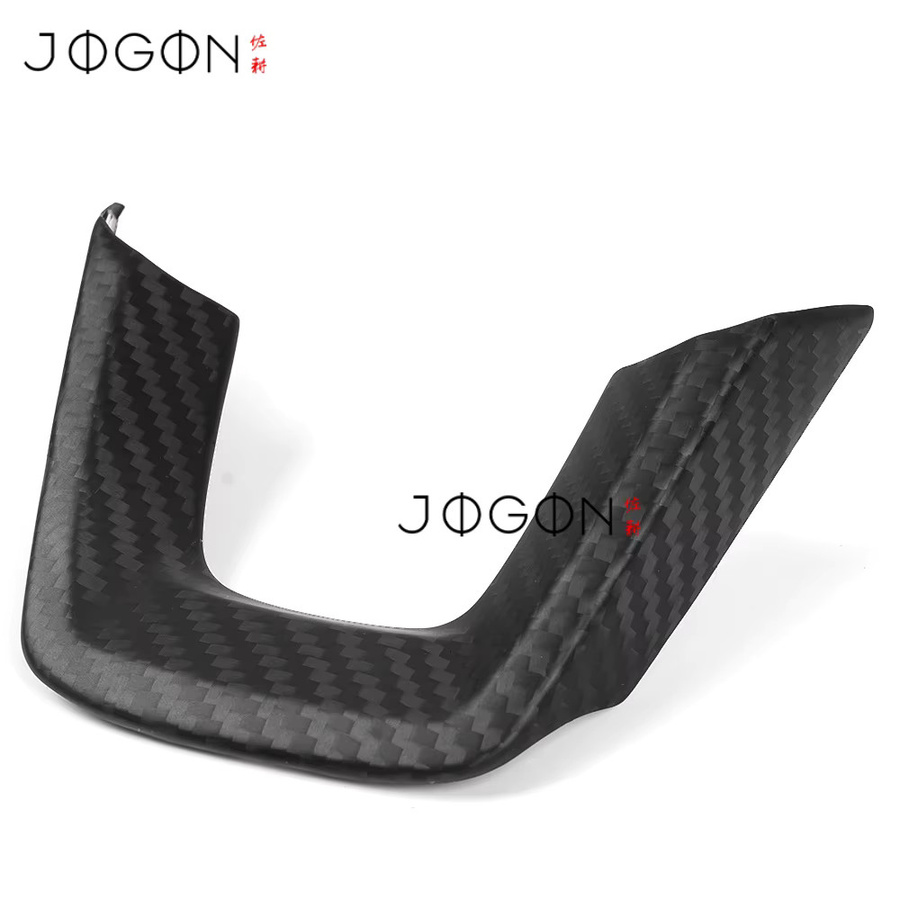 JOGON Carbon-Faser Lenkrad Zierleiste U-Form für Honda Civic Type R 11. Generation FL5, Schwarz - Bild 3