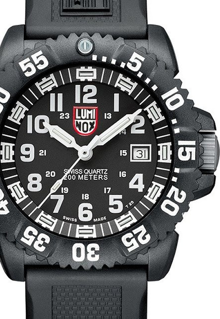 Luminox Herrenuhr, Quarz, Karbon, 44 mm, Schwarz, 20 ATM - Bild 1