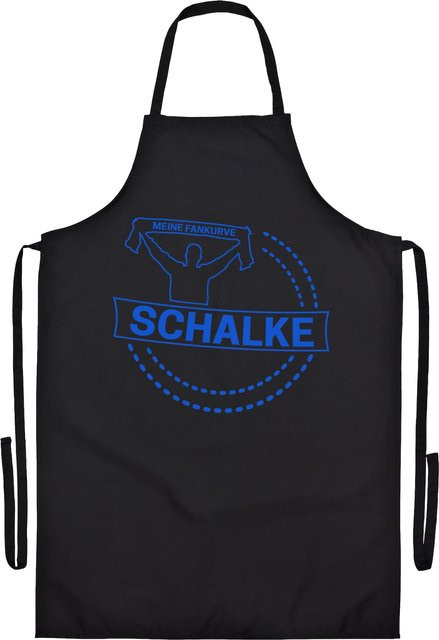 Grillschürze Schalke 04 Meine Fankurve in Blau von multifanshop - Bild 1