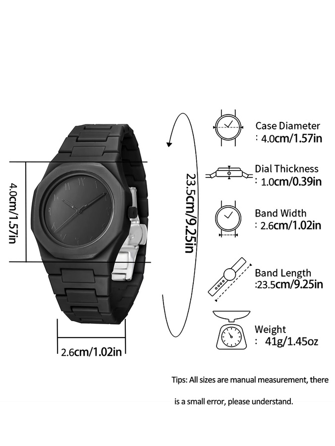 CMK Digitaluhr, Quarz, Edelstahl, Schwarz, Unisex - Bild 2