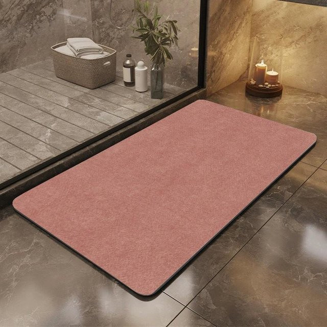 Yiran Health & Beauty Kieselgur-Fußmatte für das Badezimmer, wasserabsorbierend und anti-rutsch, B/B: 60 x 40 cm - Bild 1