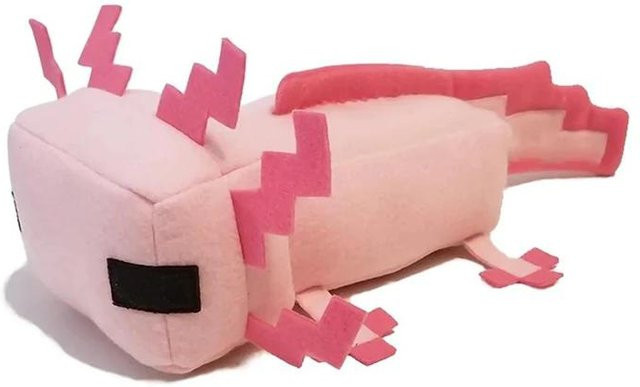 Toys-Glory Fourall Axolotl Plüschtier, Blau, Rosa / Pink, ab 14 Jahre - Bild 1