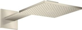 Hansgrohe Axor Kopfbrause Rain quadratisch in Brushed Nickel, B/B: 25 x 25 cm - Bild 1