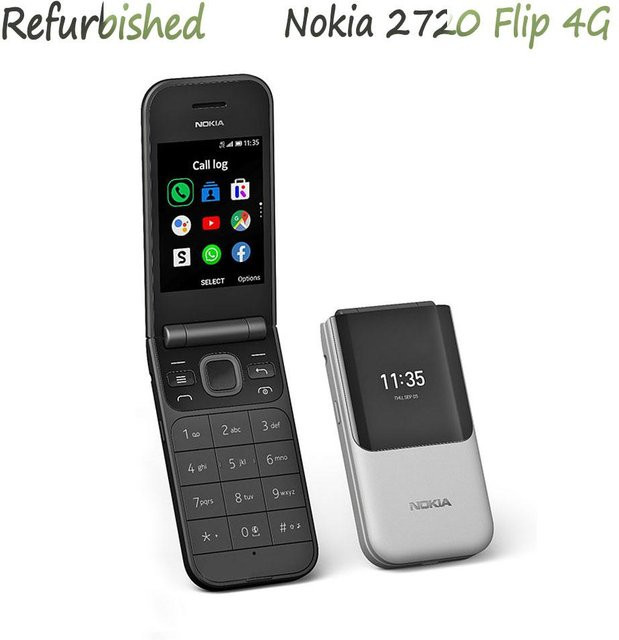 Nokia 2720 Flip 4G Dual-SIM Handy Refurbished Schwarz - Bild 1